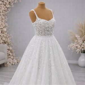 June— Ivory Beaded Wedding Gown